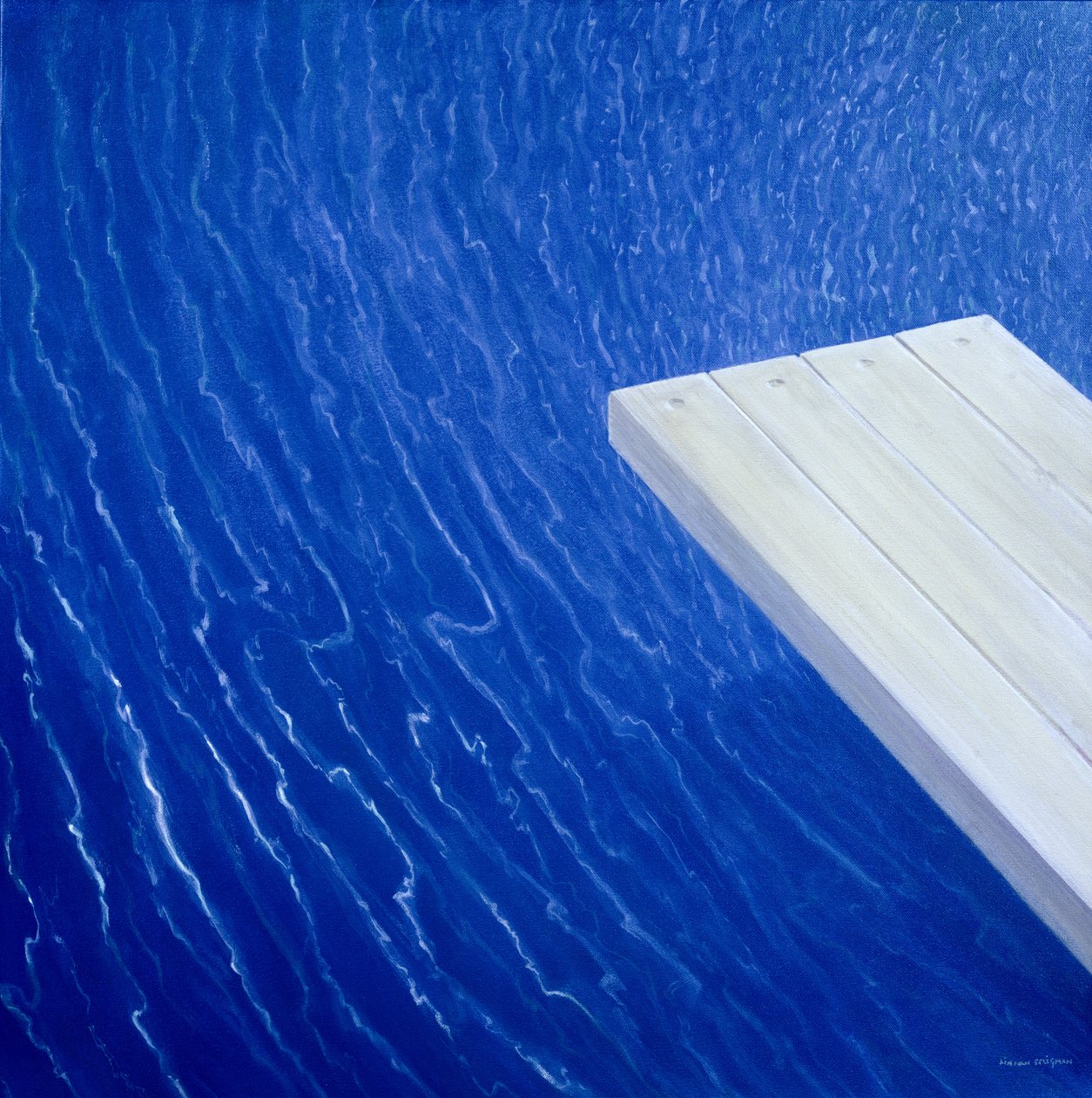 跳水板，2004（丙烯酸） 作者 林肯·塞利格曼