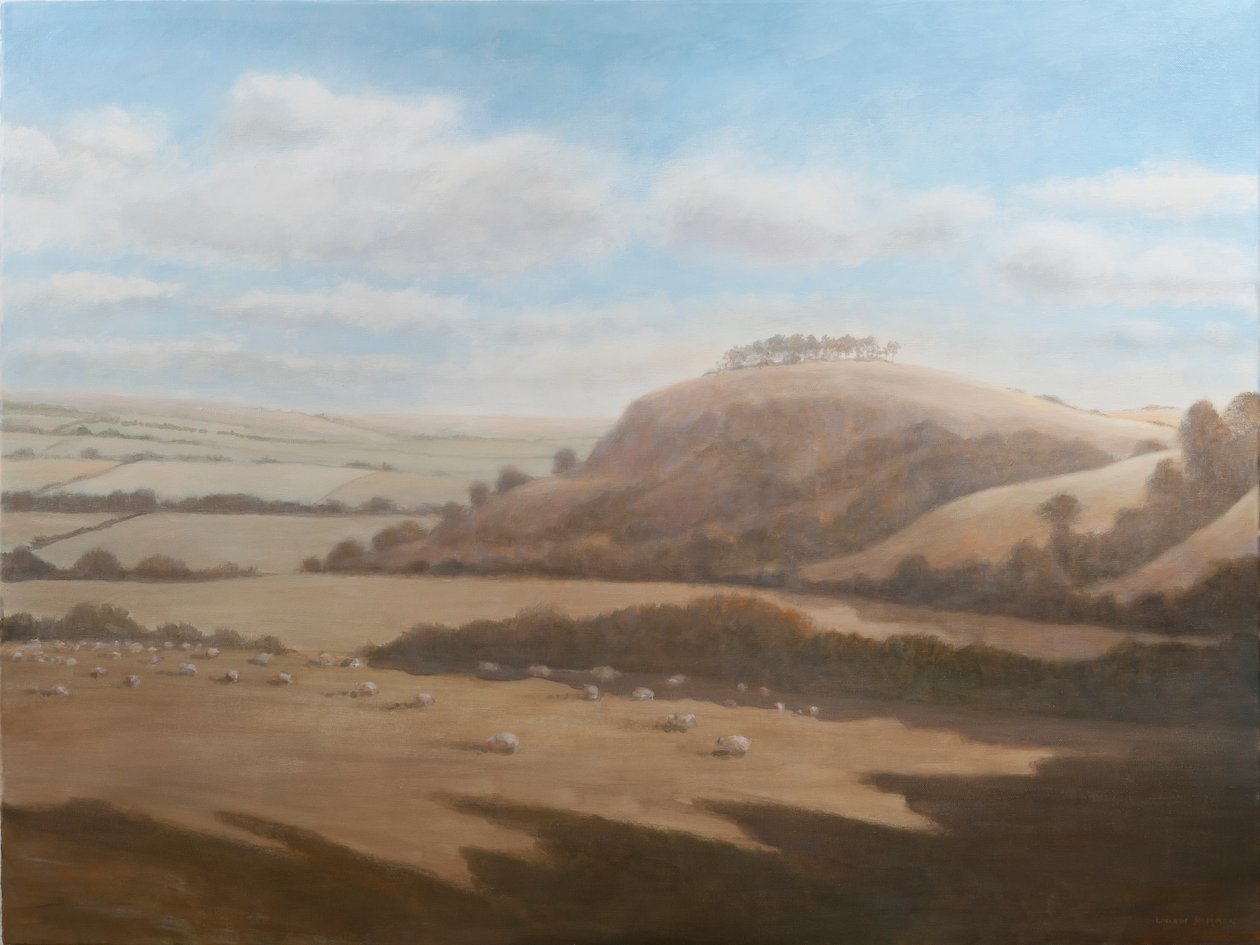 格洛斯特郡景观，2012年（丙烯画布） 作者 林肯·塞利格曼