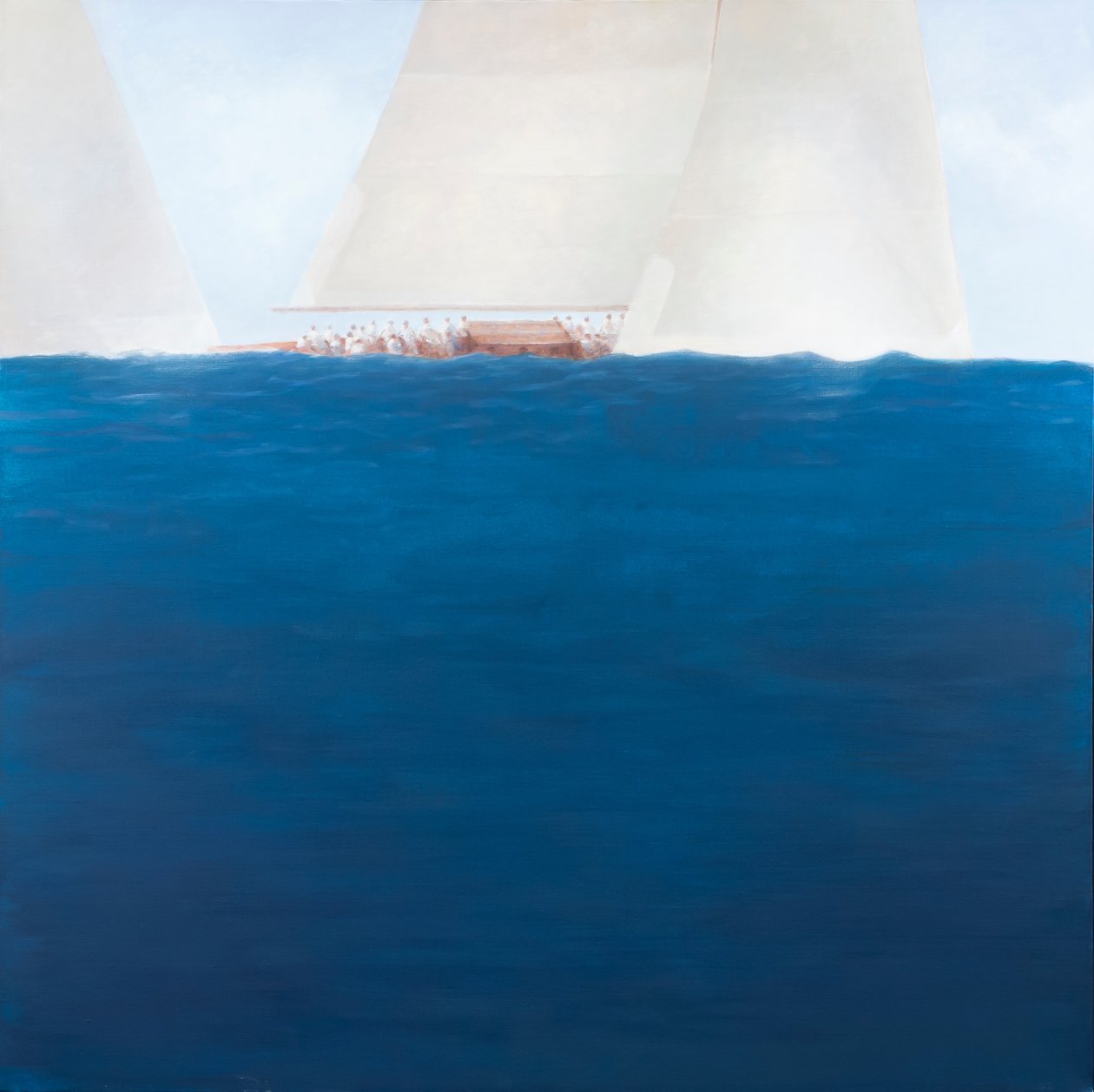 J Class Racing，The Solent，2012（丙烯画布） 作者 林肯·塞利格曼