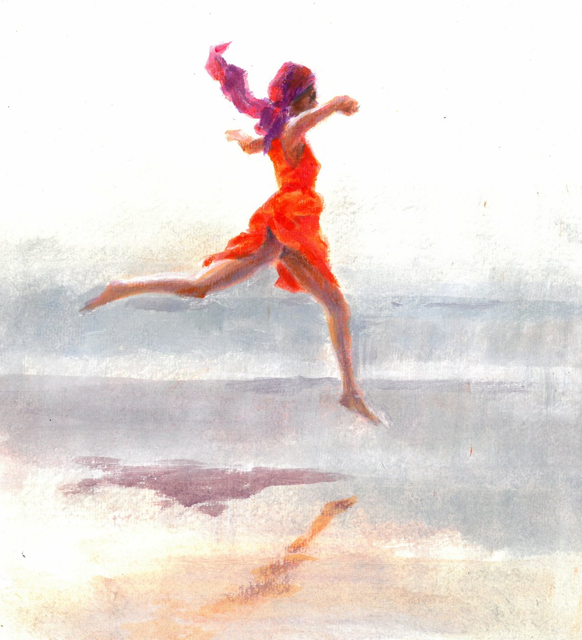 朱诺在海滩上，2015年 作者 林肯·塞利格曼