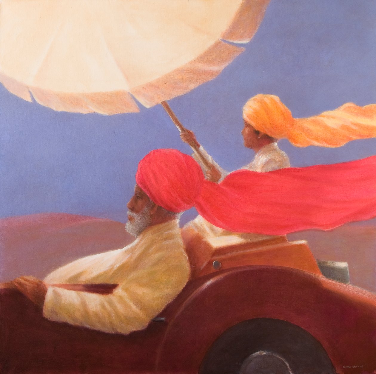 Maharaja at Speed，2010（丙烯画布） 作者 林肯·塞利格曼