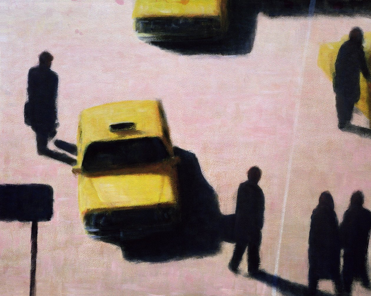 纽约出租车，1990年（丙烯画布） 作者 林肯·塞利格曼