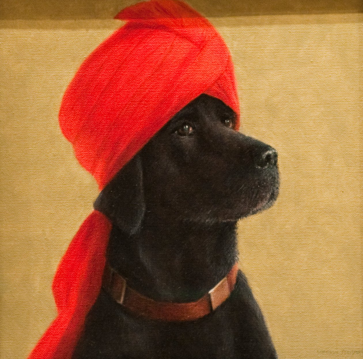 沉思的大君，2010年（画布上的丙烯酸） 作者 林肯·塞利格曼