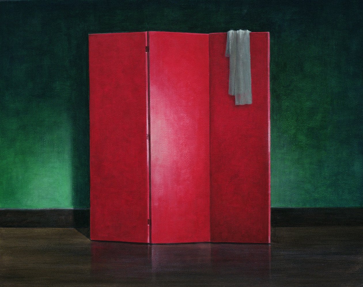 红屏，1990年（丙烯画布） 作者 林肯·塞利格曼