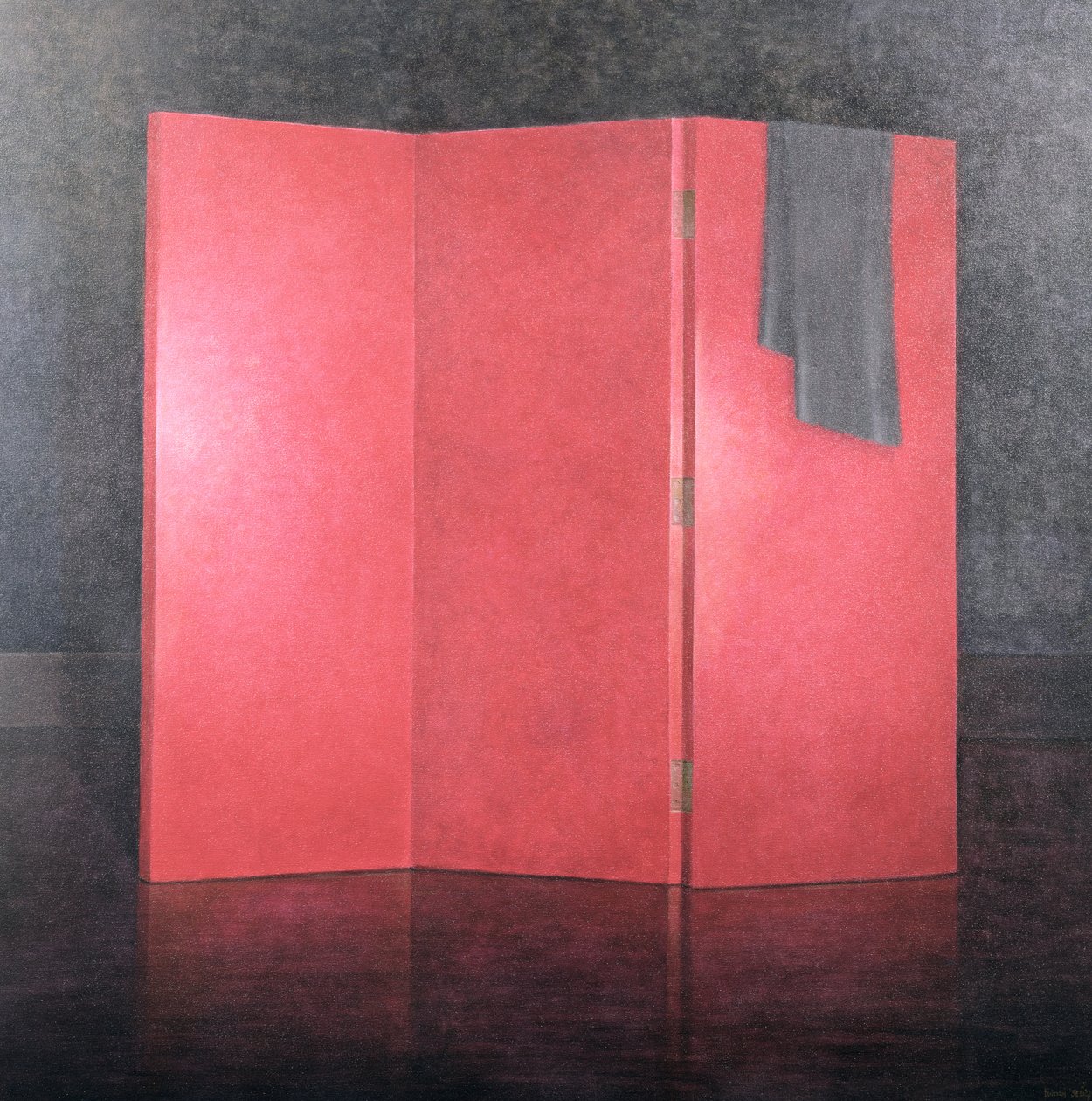 红屏，2005（画布上的丙烯酸） 作者 林肯·塞利格曼