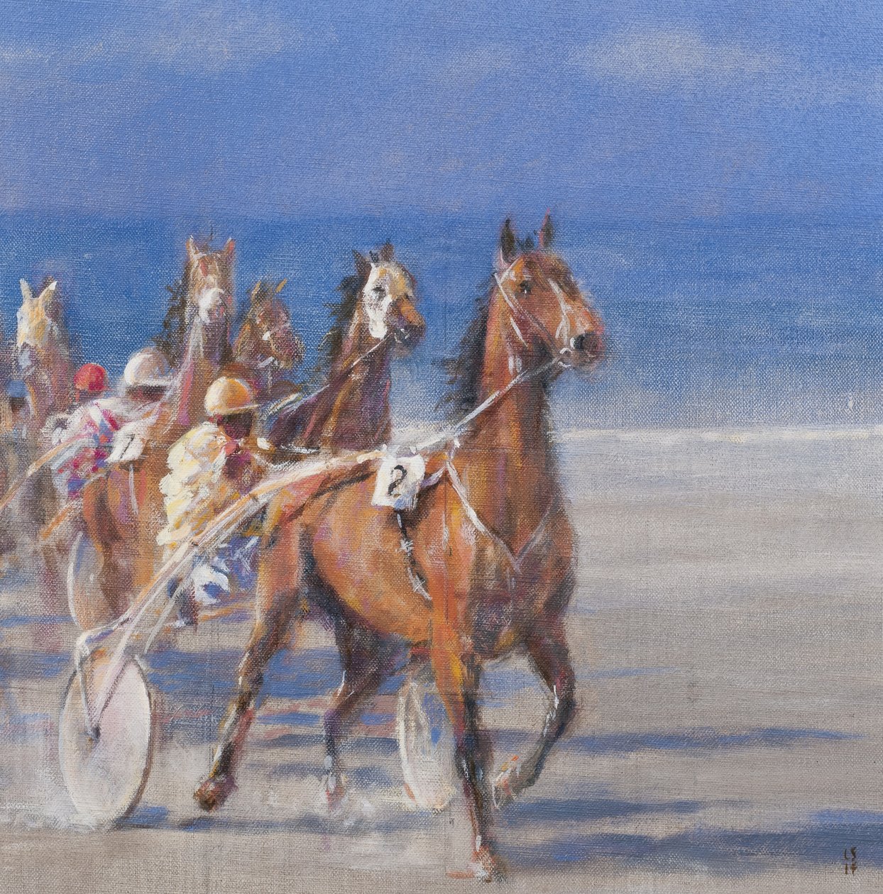 小跑比赛，Lancieux，布列塔尼，2014年 作者 林肯·塞利格曼