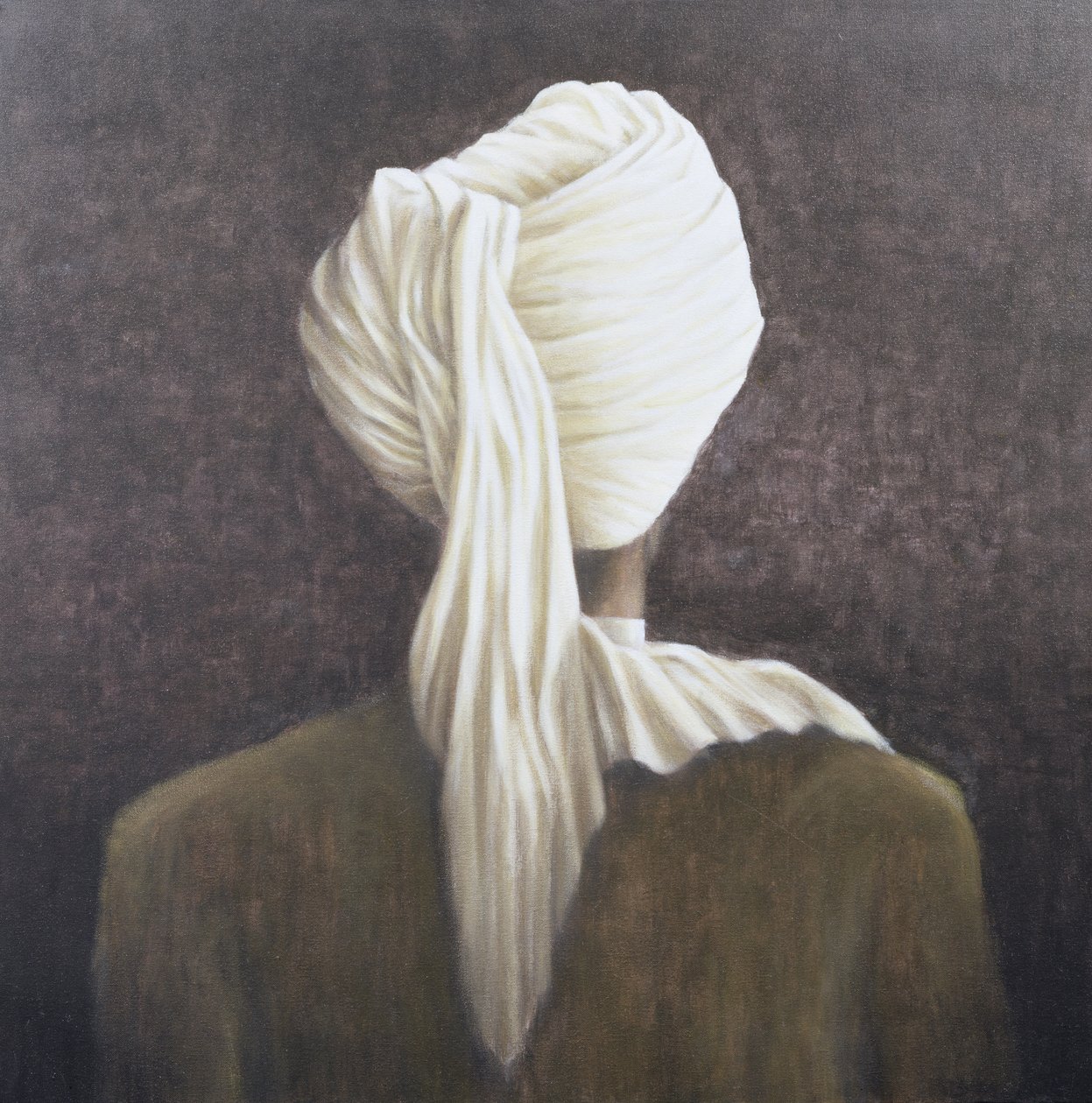 白色头巾，2005年（画布上的丙烯酸） 作者 林肯·塞利格曼