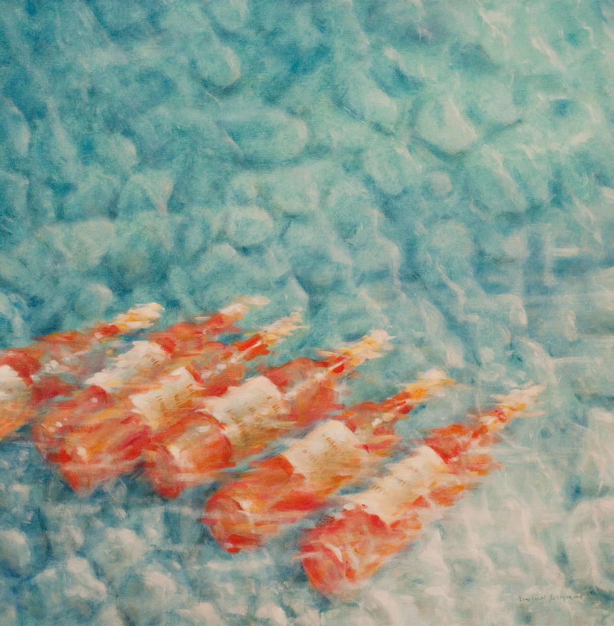 Wine Cooling，2010（丙烯画布） 作者 林肯·塞利格曼
