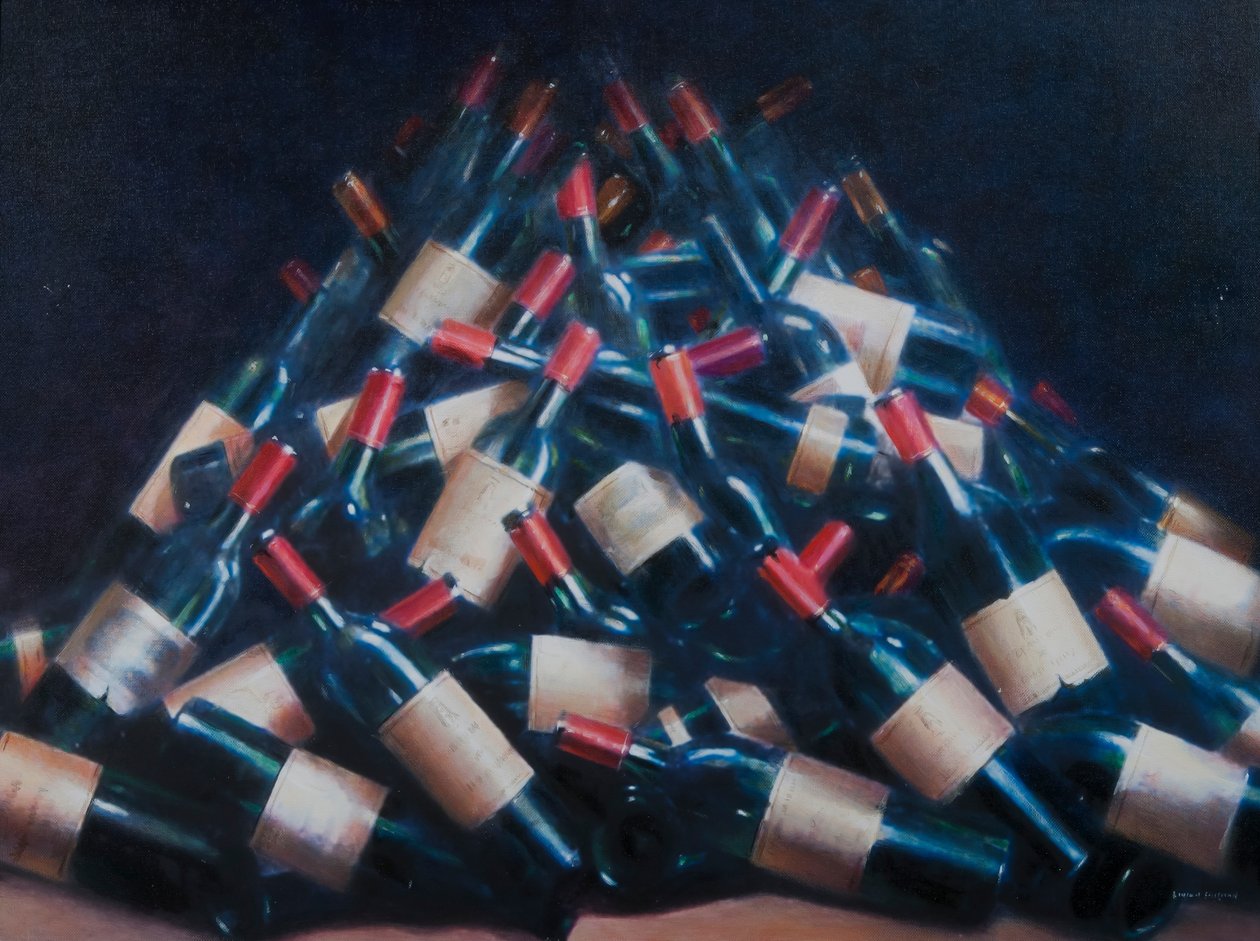 2012年葡萄酒品尝（丙烯画布） 作者 林肯·塞利格曼