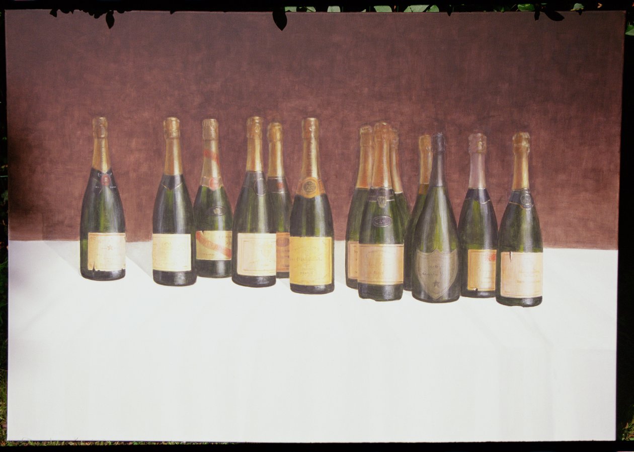 Winescape，Champagne，2003（画布上的丙烯酸） 作者 林肯·塞利格曼