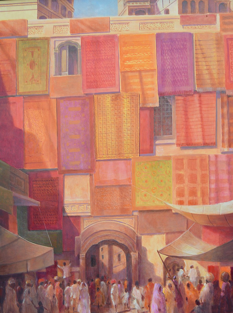 City wall with rugs, Jaisalmer 作者 林肯·塞利格曼