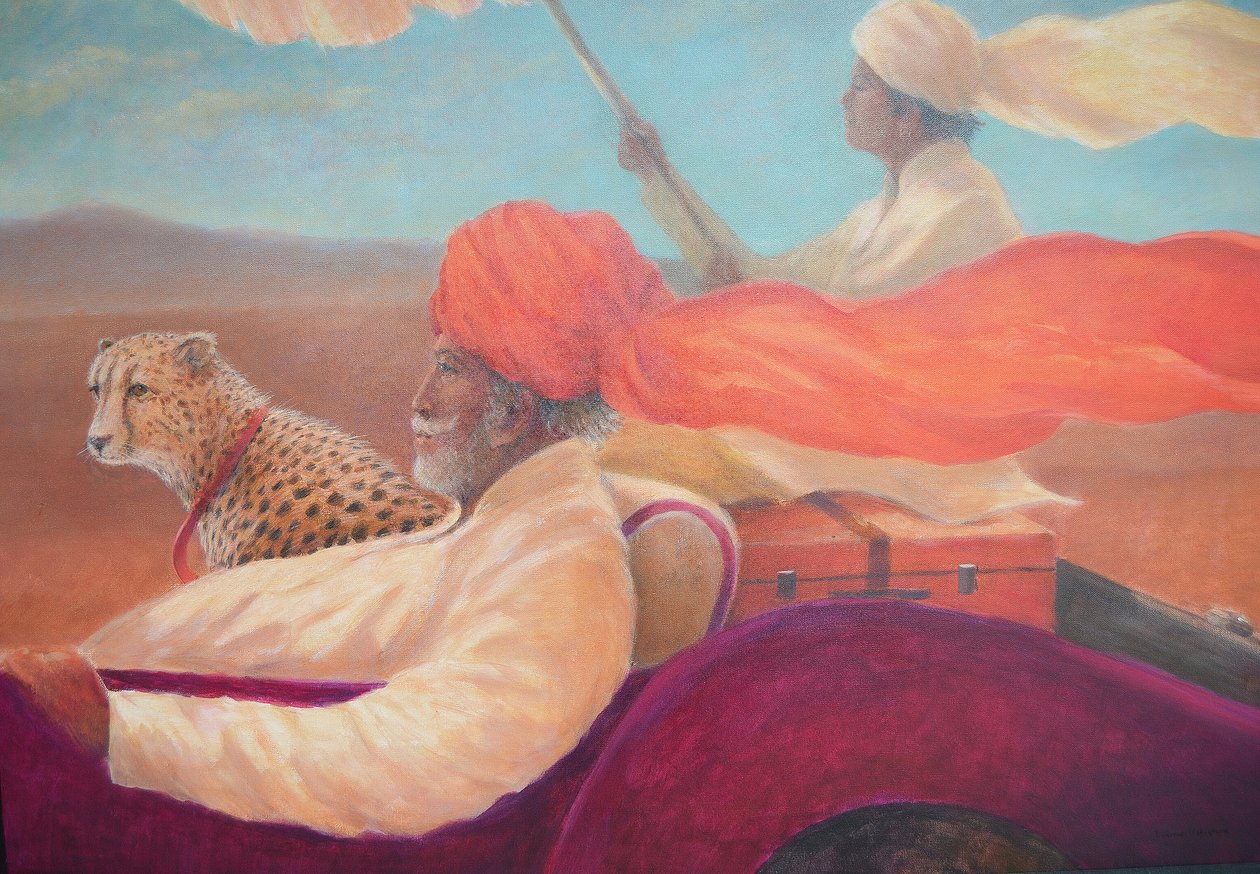 Maharaja, boy with umbrella + cheetah 作者 林肯·塞利格曼