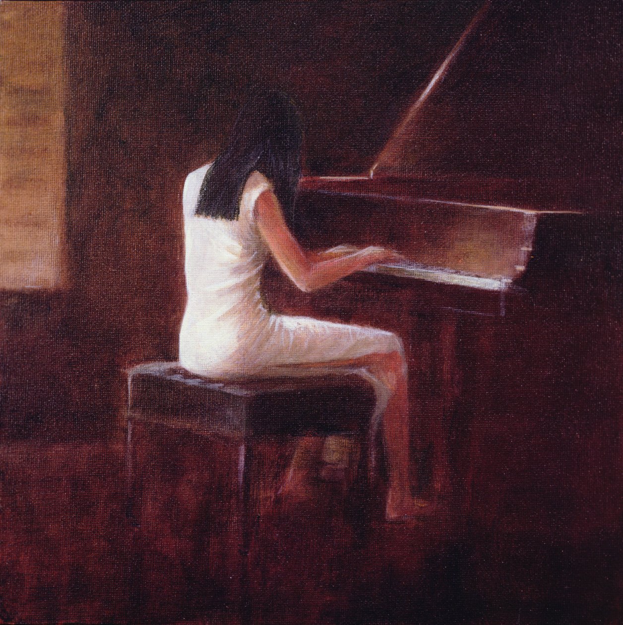 钢琴家，河内（布面油画 作者 林肯·塞利格曼