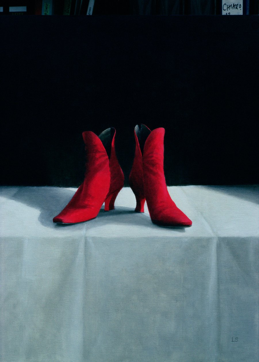 红靴，1995年（丙烯酸船上） 作者 林肯·塞利格曼