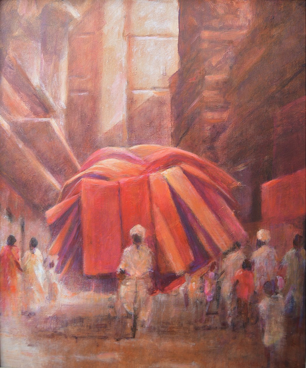 Rug seller on bike 作者 林肯·塞利格曼