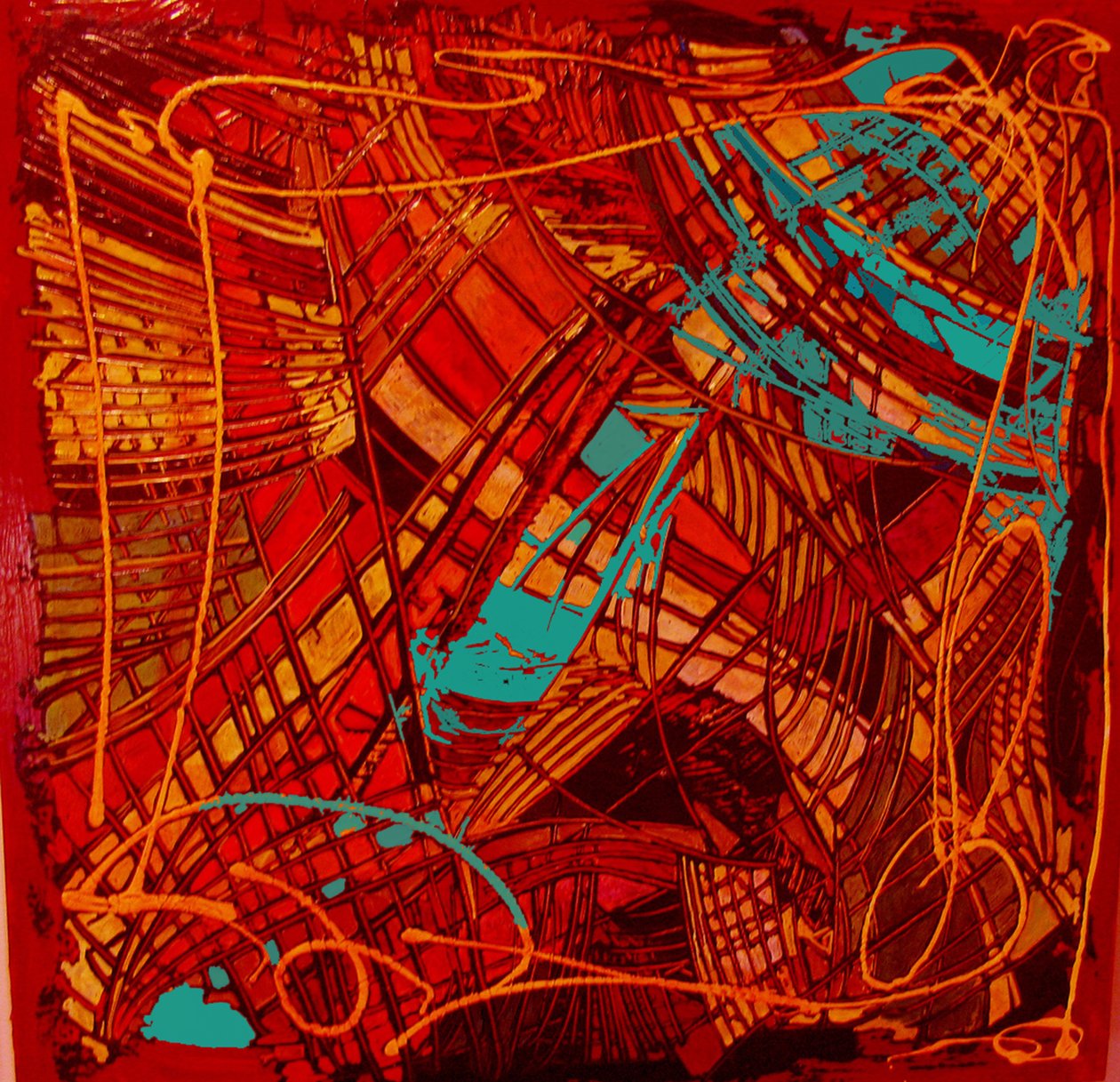 彩色玻璃，2012 年（混合；分层） 作者 琳达·亚瑟（Linda Arthur）