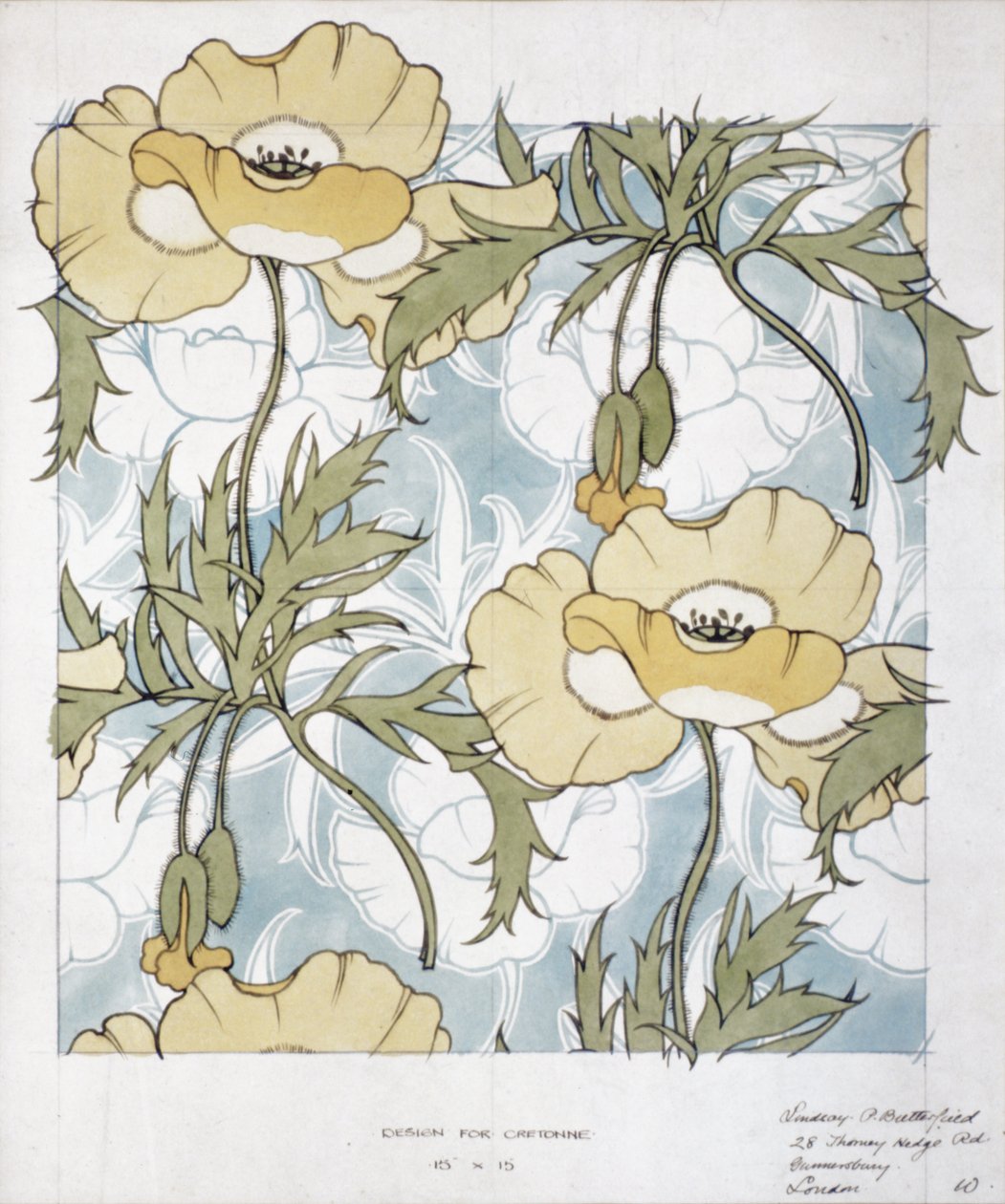克雷通设计（纸面水彩画） 作者 林赛·P·巴特菲尔德