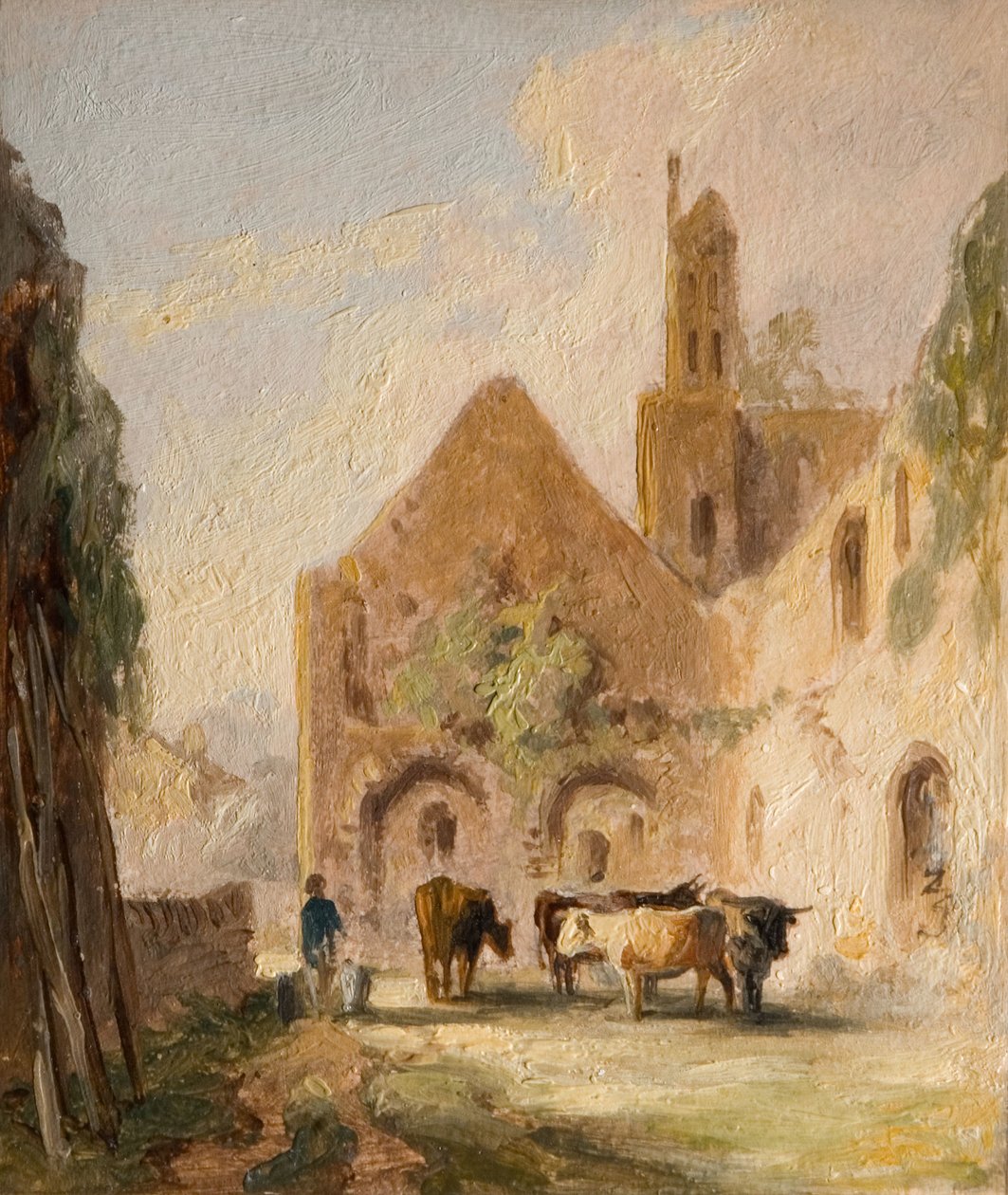 Kirkstall Abbey Ruins [无日期] - Kirkstall Abbey的遗址。 作者 线条系列