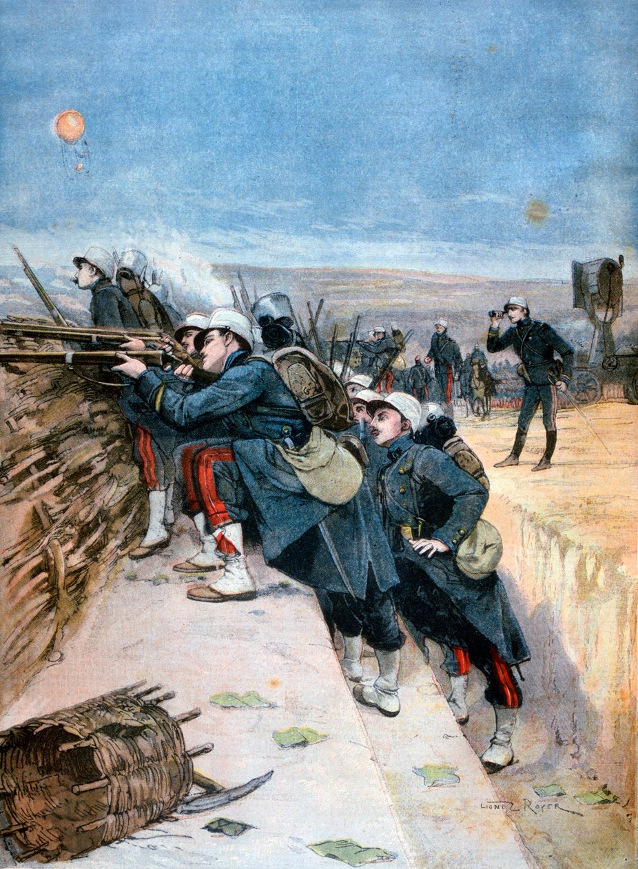 法国士兵参加海战战役，1894年 作者 莱昂内尔·诺埃尔·罗耶