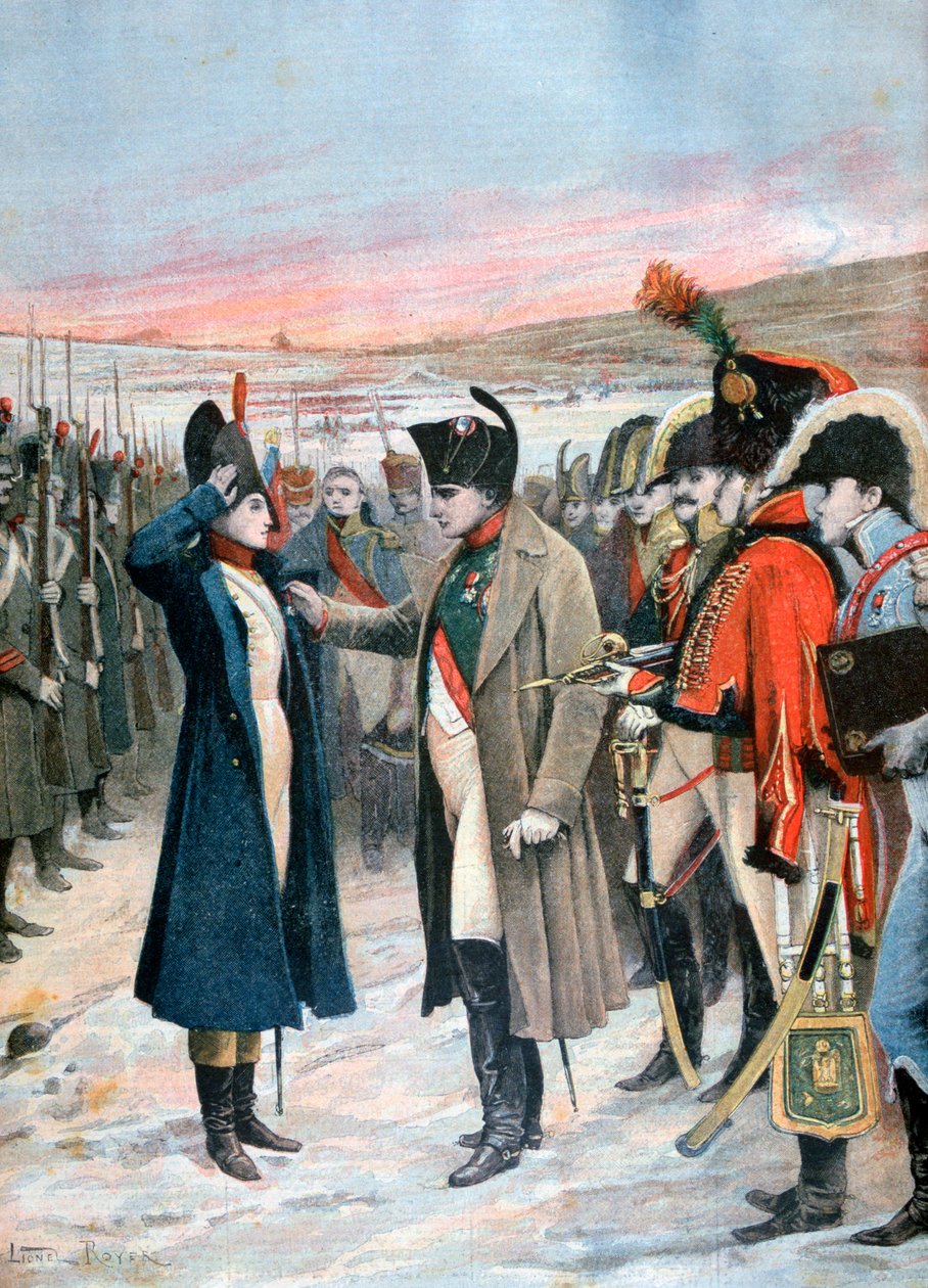 拿破仑向女军官玛丽·舍林克赠送军团勋章，1808年至1894年 作者 莱昂内尔·诺埃尔·罗耶