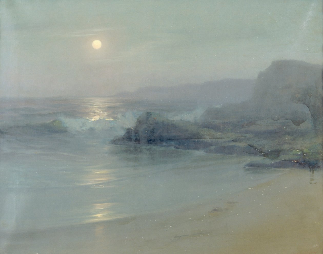 海上的月光》，1899年 作者 莱昂内尔·瓦尔登（Lionel Walden）