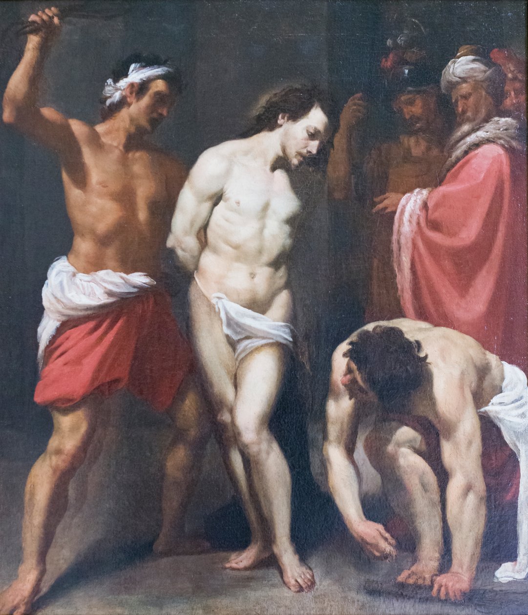 基督的鞭打，莱昂内洛·斯帕达（布面油画） 作者 莱昂内洛·斯巴达（Lionello Spada）