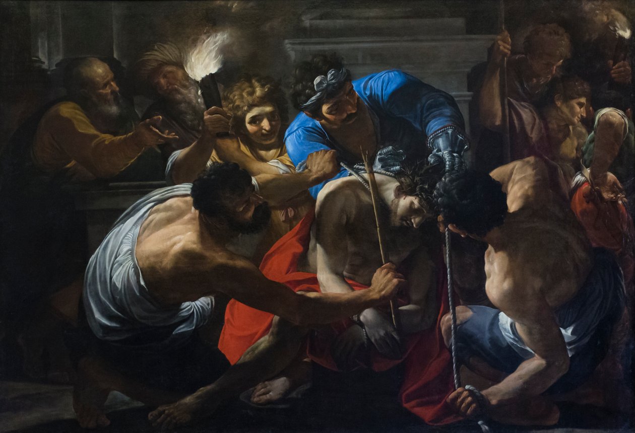 荆棘加冕》，16 世纪末 17 世纪初（布面油画） 作者 莱昂内洛·斯巴达（Lionello Spada）
