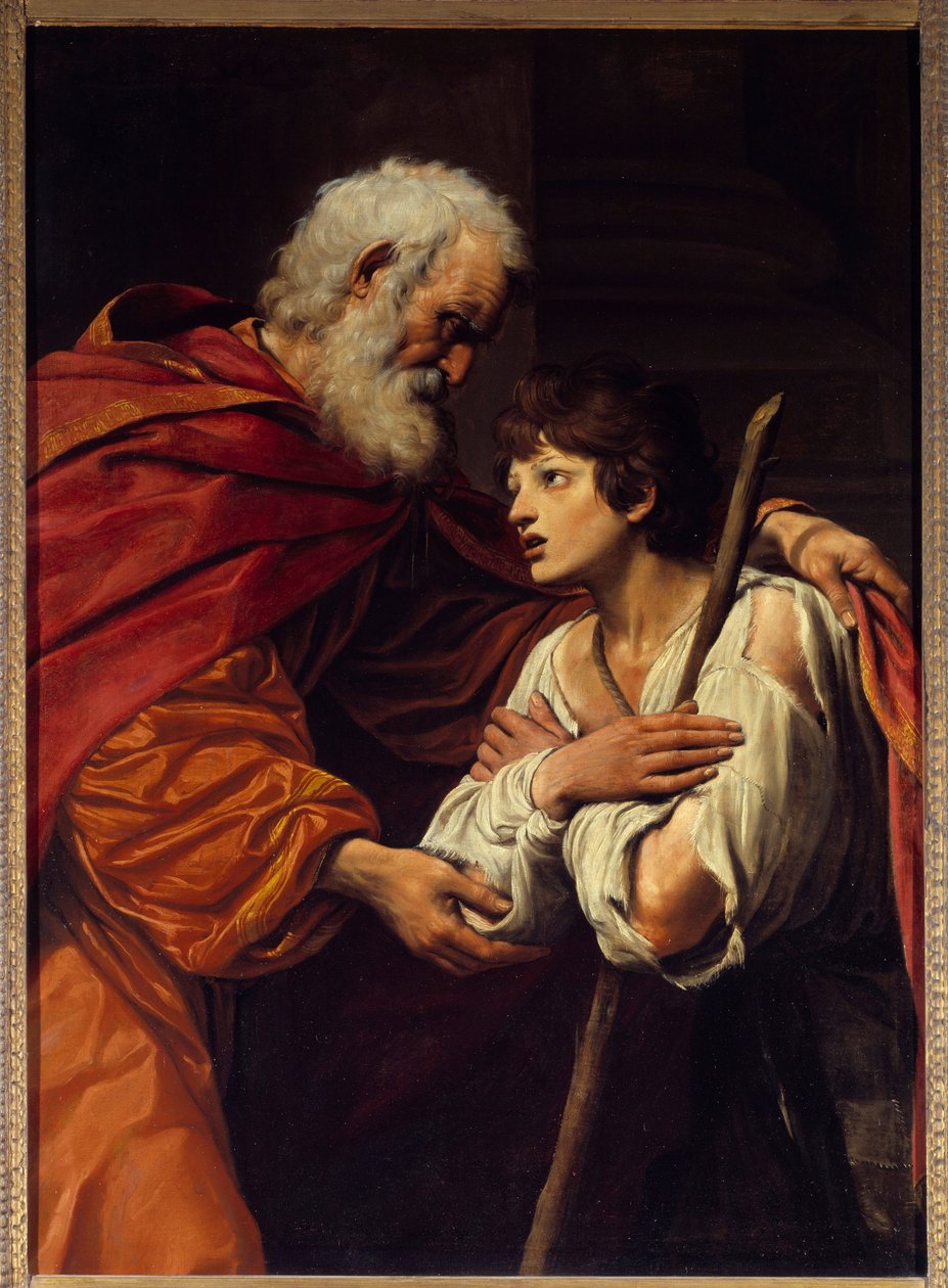 浪子归来。 莱昂内罗·斯帕达 (Leonello Spada) 的绘画 (1576 - 1622) 作者 莱昂内洛·斯巴达（Lionello Spada）