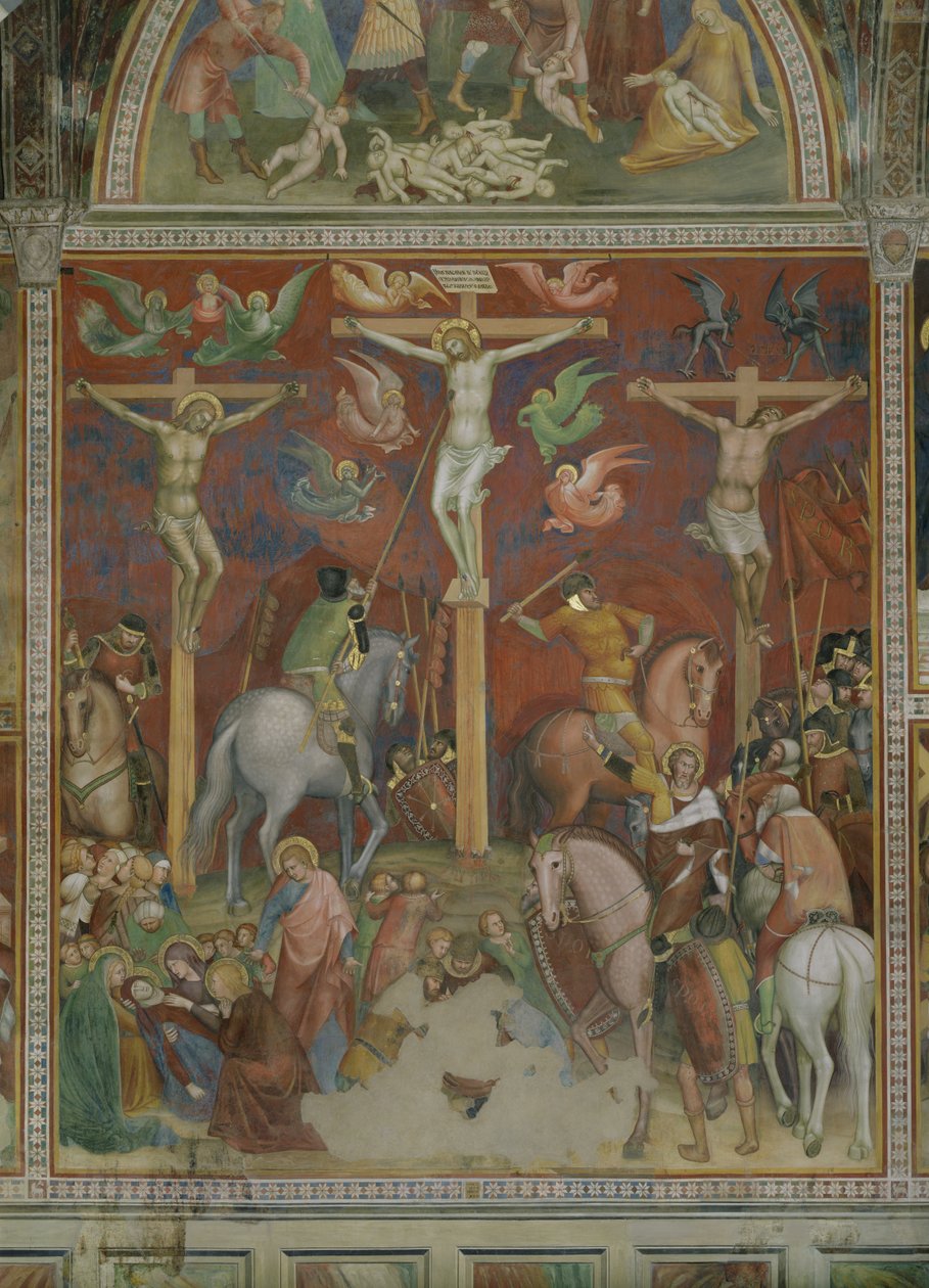 十字架上钉死，c.1340 作者 力宝梅米