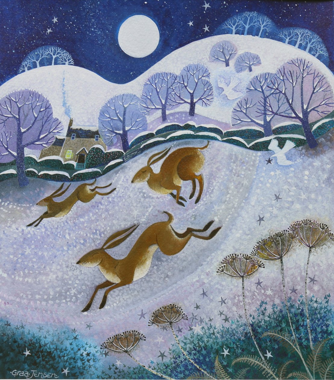 snow hares, 2019 作者 丽莎·格拉·詹森