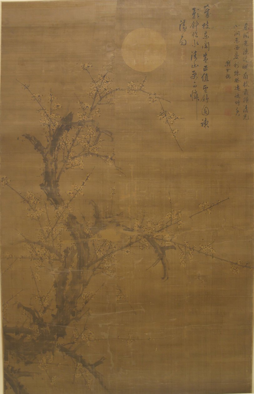 月光下的梅花和雪，16世纪。 作者 刘诗如
