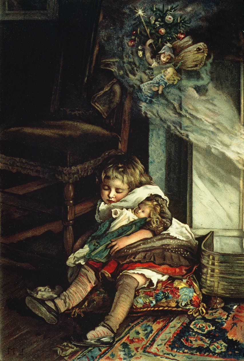 孩子们梦想玩具，“圣诞树童话”的正面，酒吧。 1886年 作者 丽兹麦克