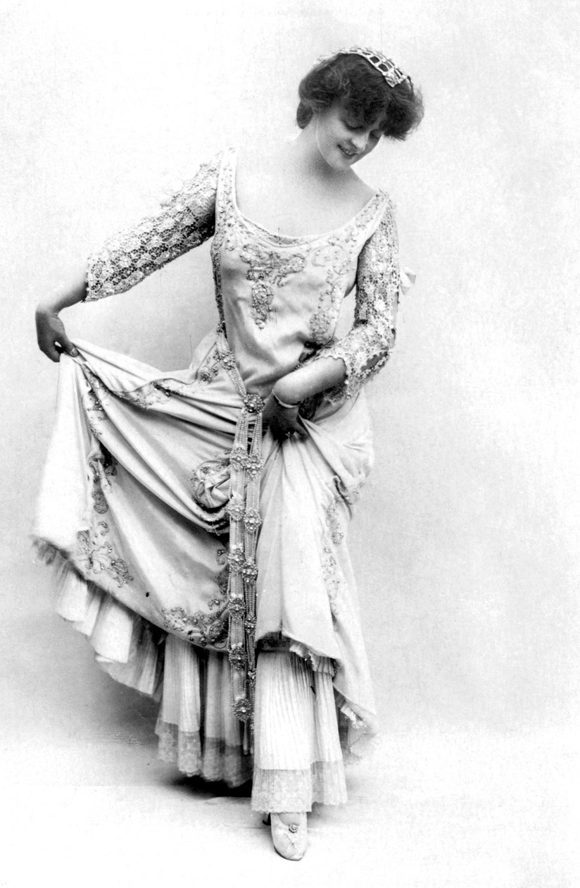 玛丽·斯图霍尔姆（Marie Studholme）1875-1930，英国女演员，1900年代。 作者 丽兹·卡斯沃尔·史密斯