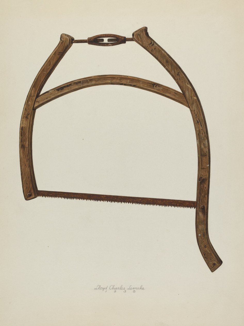 Buck Saw, 1938年。 作者 劳埃德·查尔斯·莱姆克