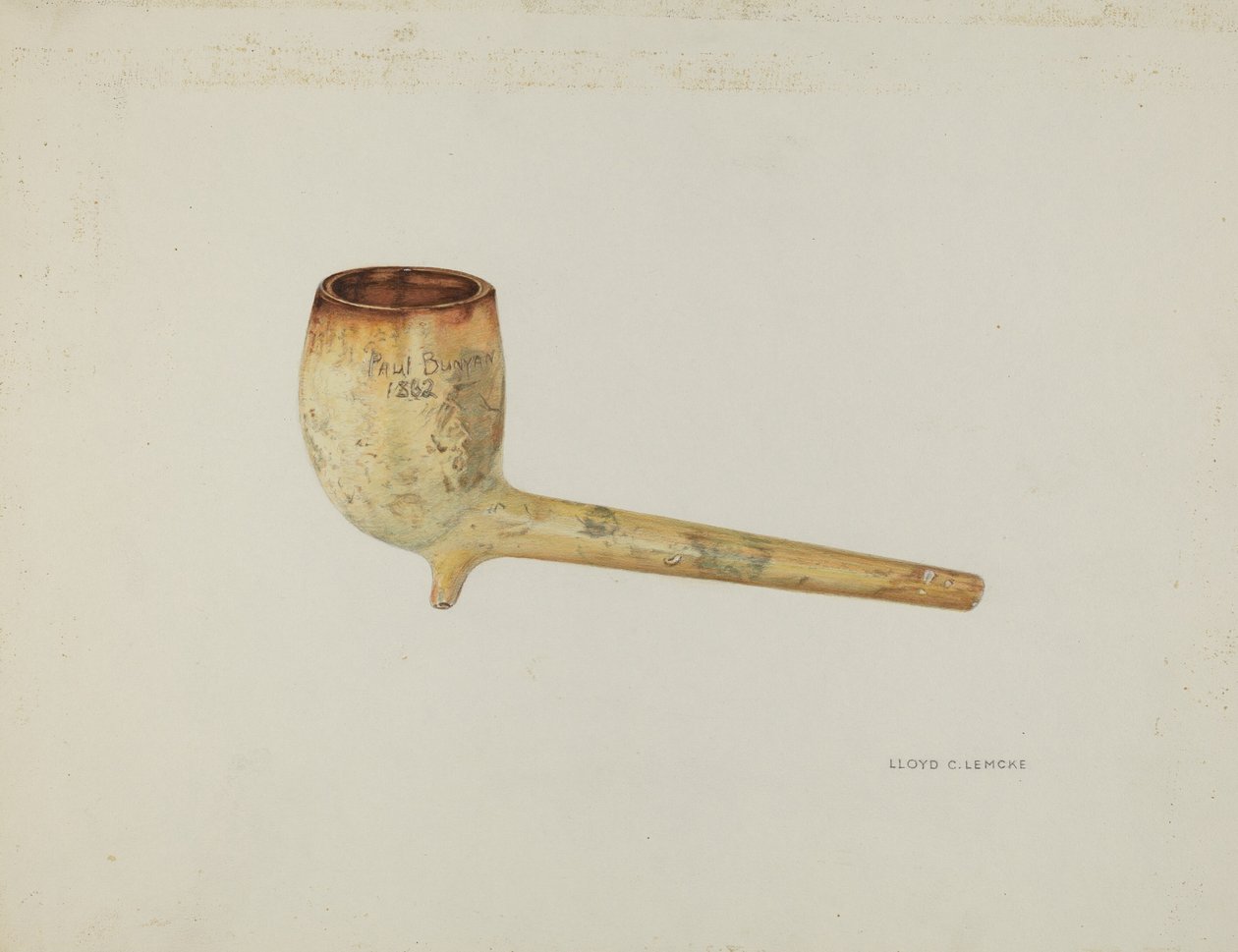 烟斗，约1937年。 作者 劳埃德·查尔斯·莱姆克