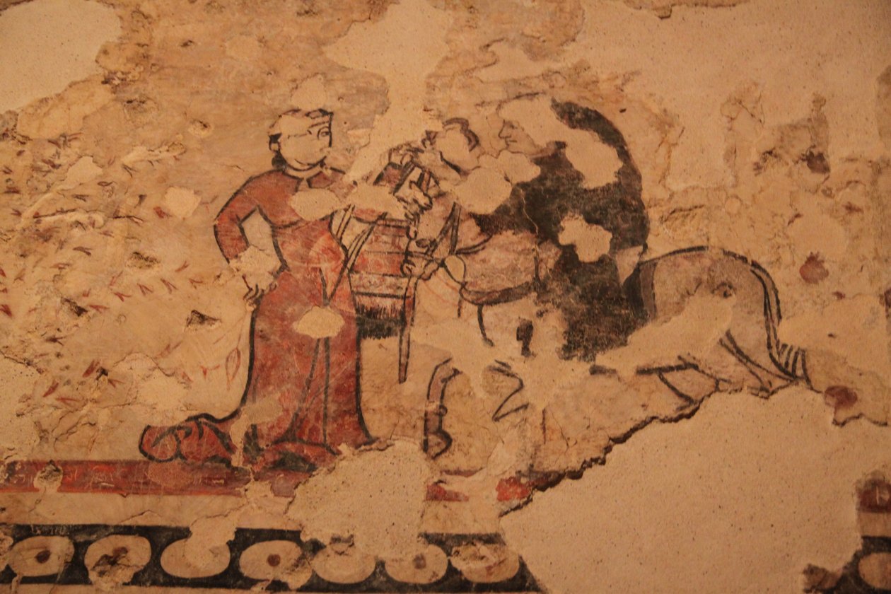巴塞罗那历史博物馆的壁画 作者 莉娜