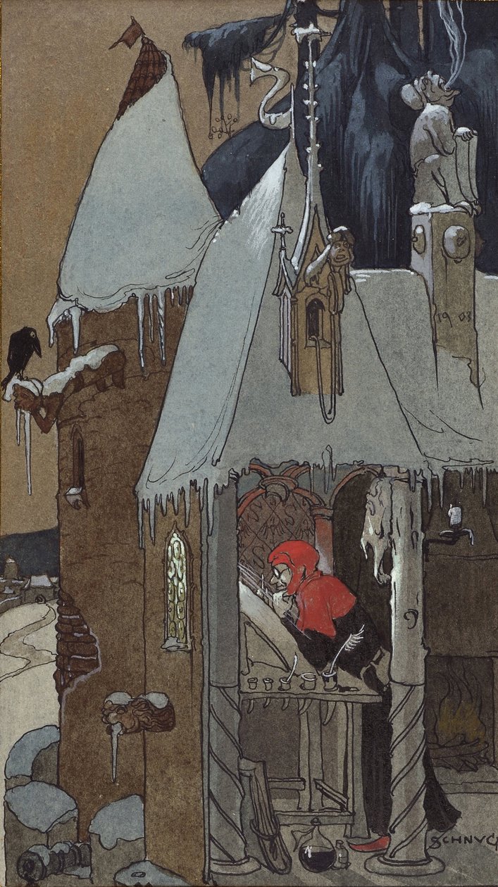 抄写员。Robert Forrer的书印，1890年。 作者 莱奥·施努格