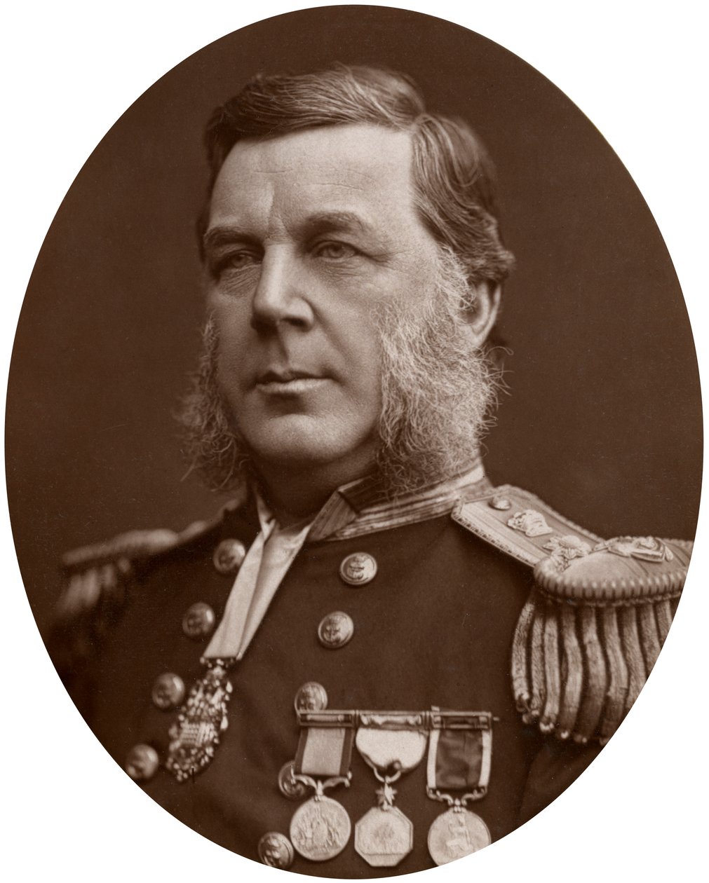 贝德福德·克拉珀顿上尉Trevelyan Pim，英国海军军官，1883年。 作者 洛克和惠特菲尔德