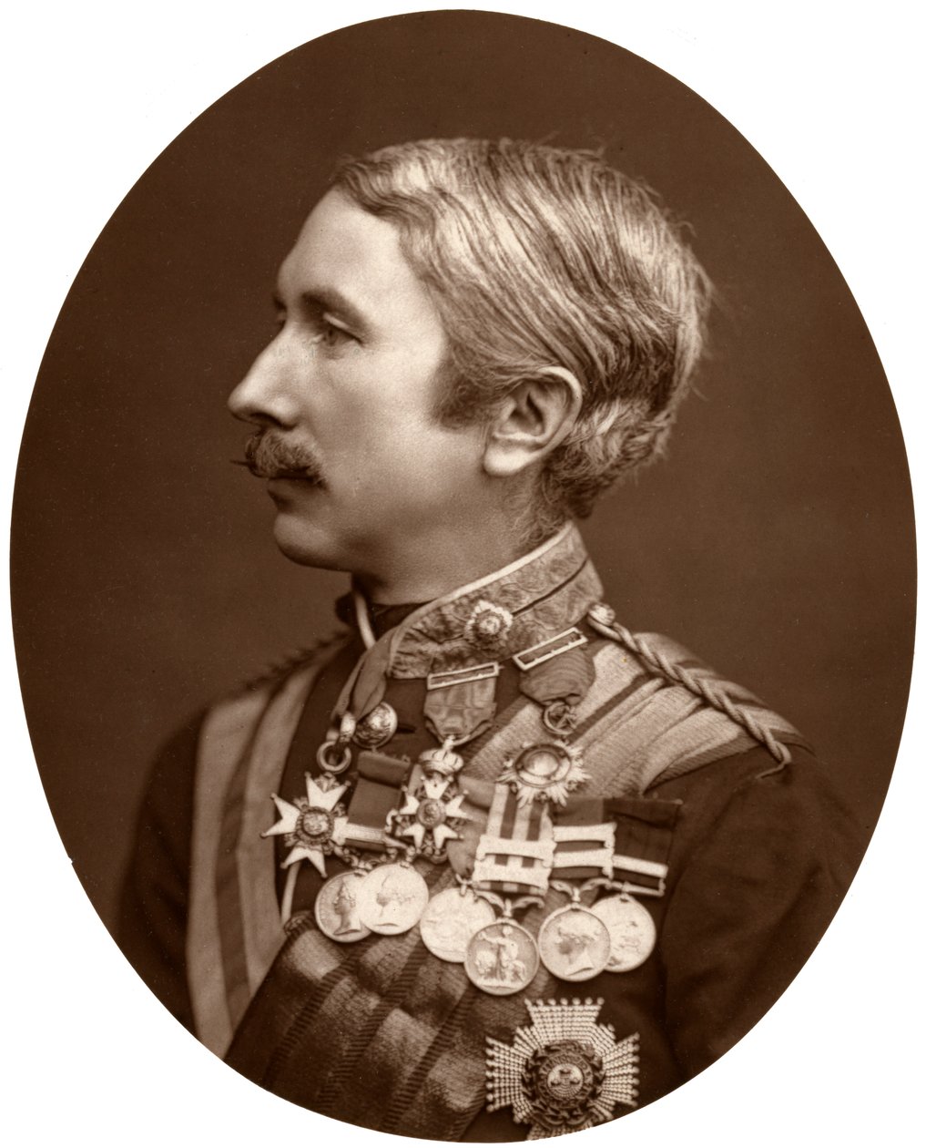 加蓬·加内·沃尔瑟利少将爵士，英国士兵，1876年。 作者 洛克和惠特菲尔德