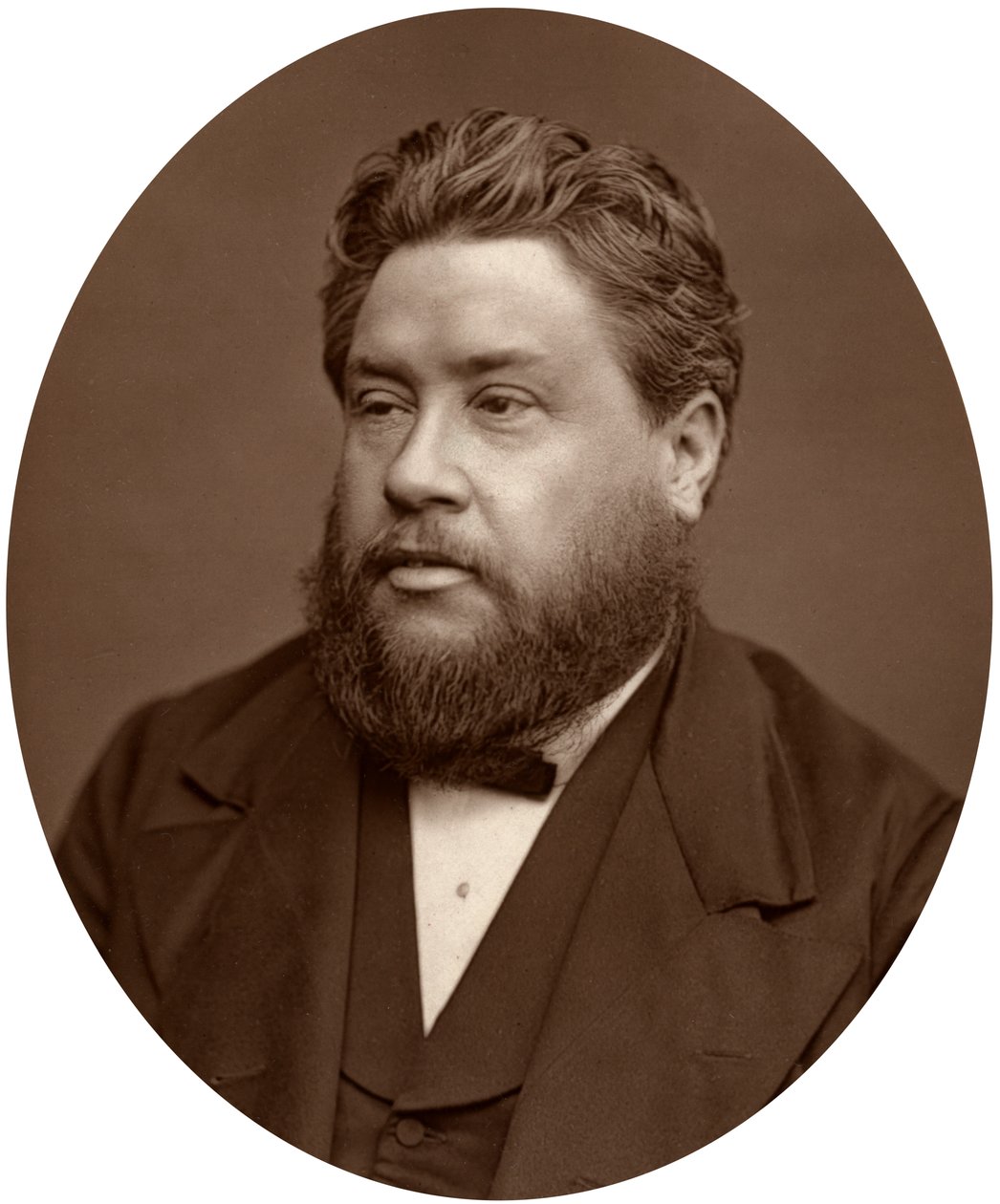 大都会会幕的牧师Charles Haddon Spurgeon牧师，1880年。 作者 洛克和惠特菲尔德