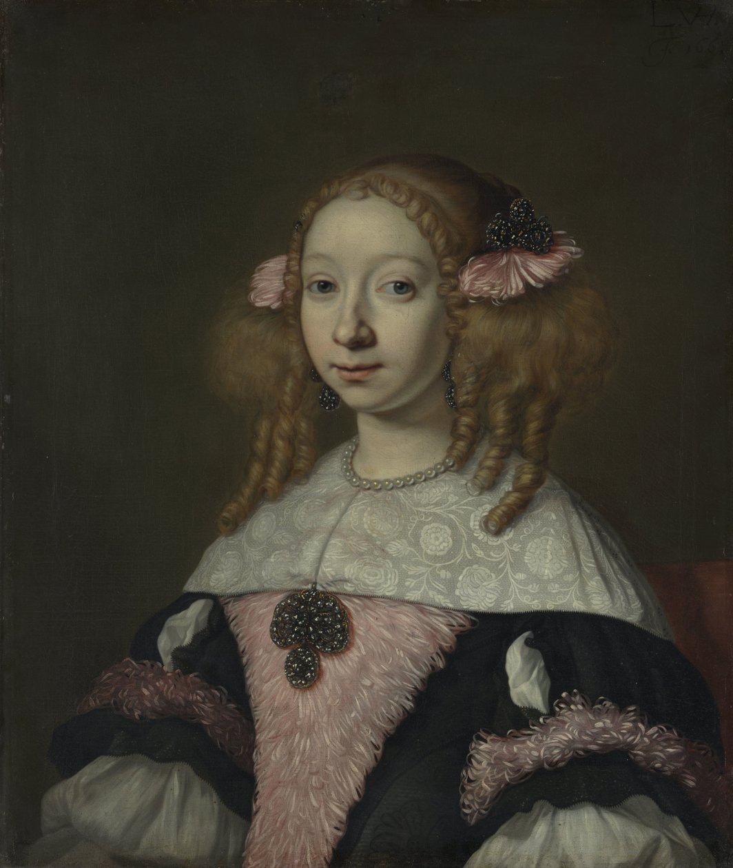 阿德里亚娜-雅各布斯-辛洛朋（1646-1736 年），约翰内斯-韦伯兰茨之妻 作者 洛德维克·范德赫尔斯特