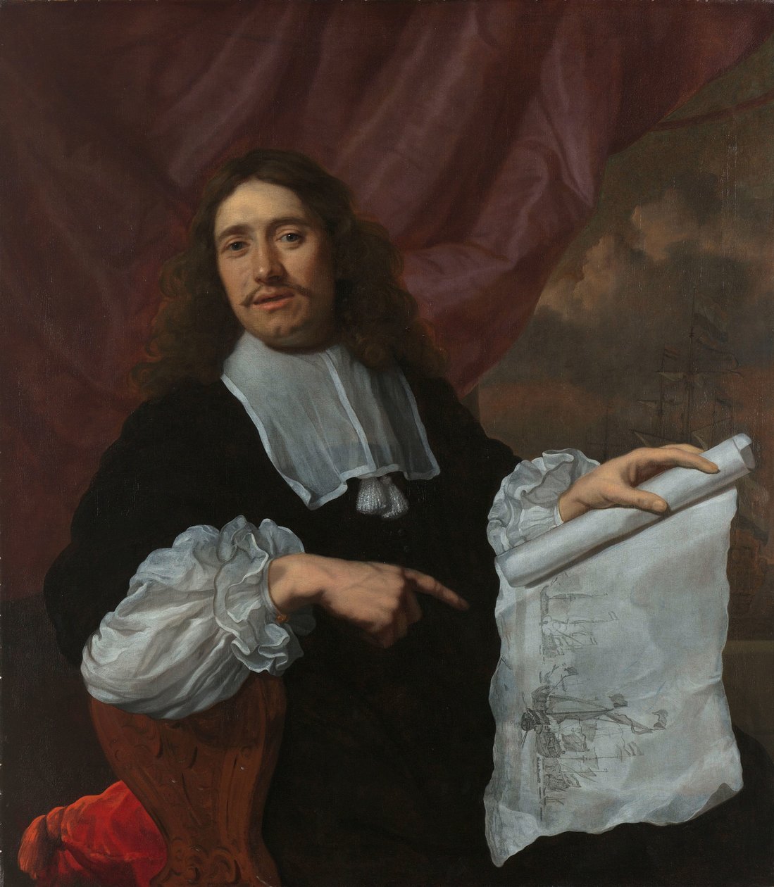 威廉·范·德·维尔德二世 (1633-1707)，画家 作者 洛德维克·范德赫尔斯特