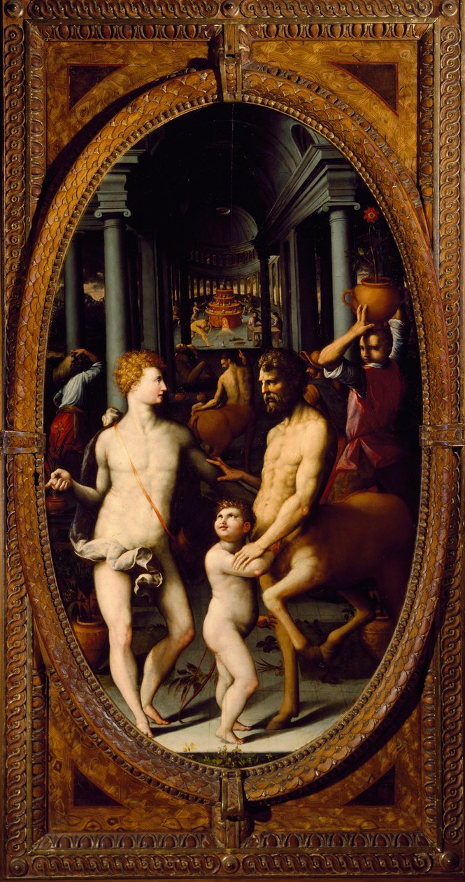 阿波罗和半人马凯龙星（绘画 作者 Lodovico Buti