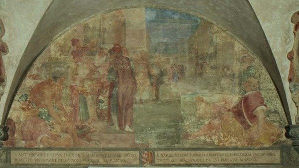 圣安东尼将菲利西亚家族的一个青年从死里复活（壁画 作者 Lodovico Buti