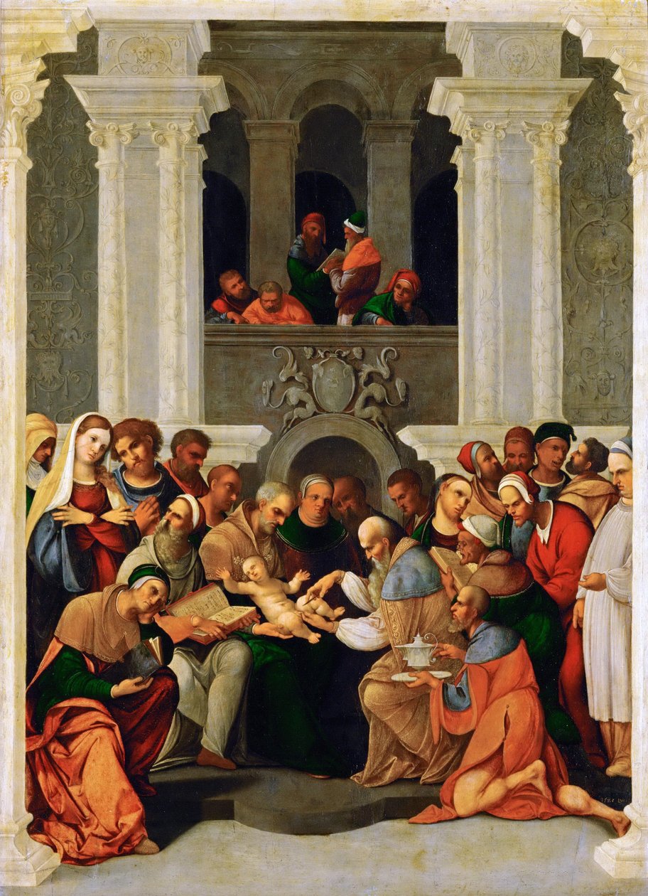 文艺复兴时期：La circoncision du Christ - Die Beschneidung Christi par Mazzolino, Ludovico (1480-1528) 作者 洛多维科·马佐利诺