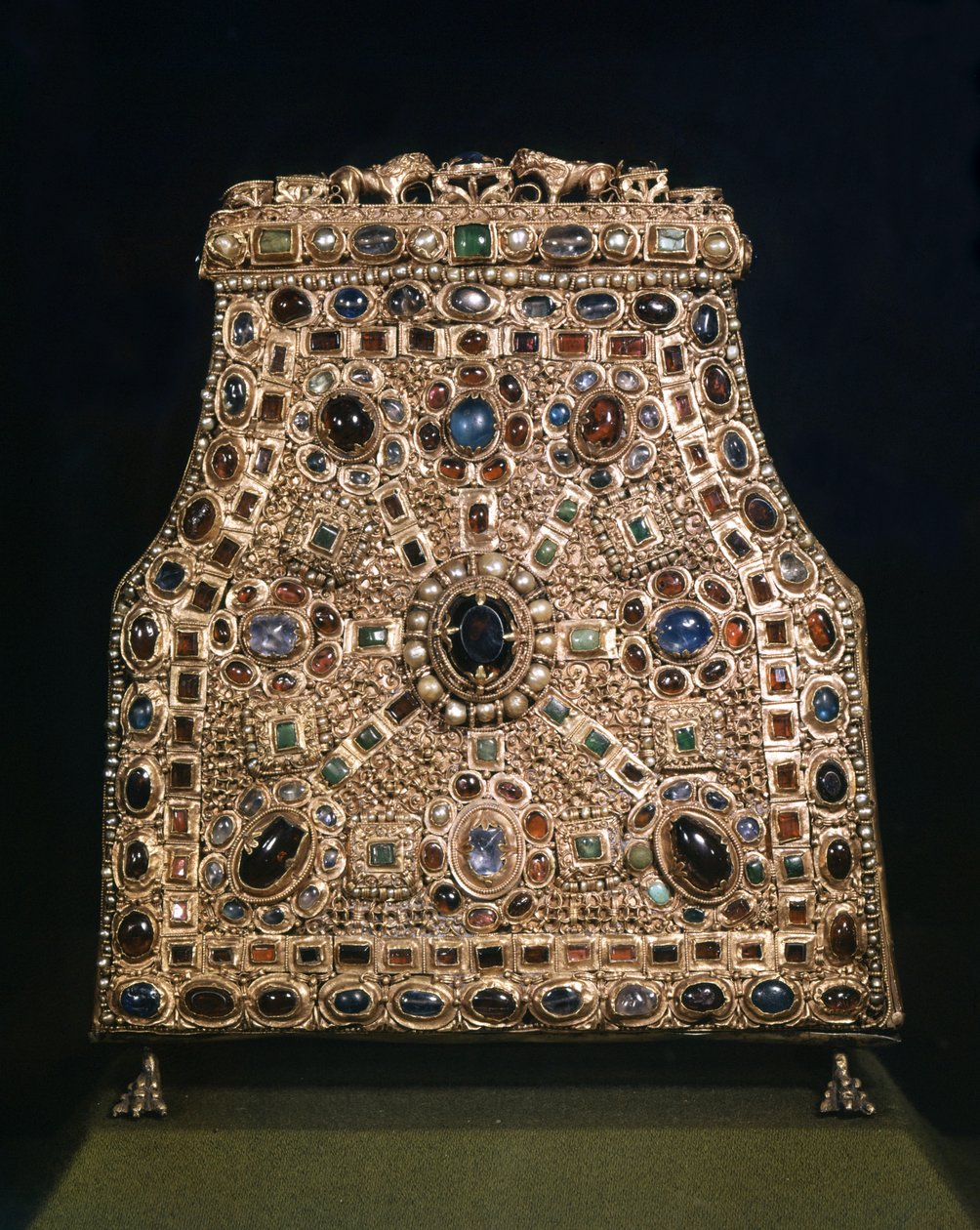 Lombard art. Reliquary of the tooth of Saint John the Baptist (8-9th century). Treasure of the Cathedrale de Monza. 作者 伦巴德学校