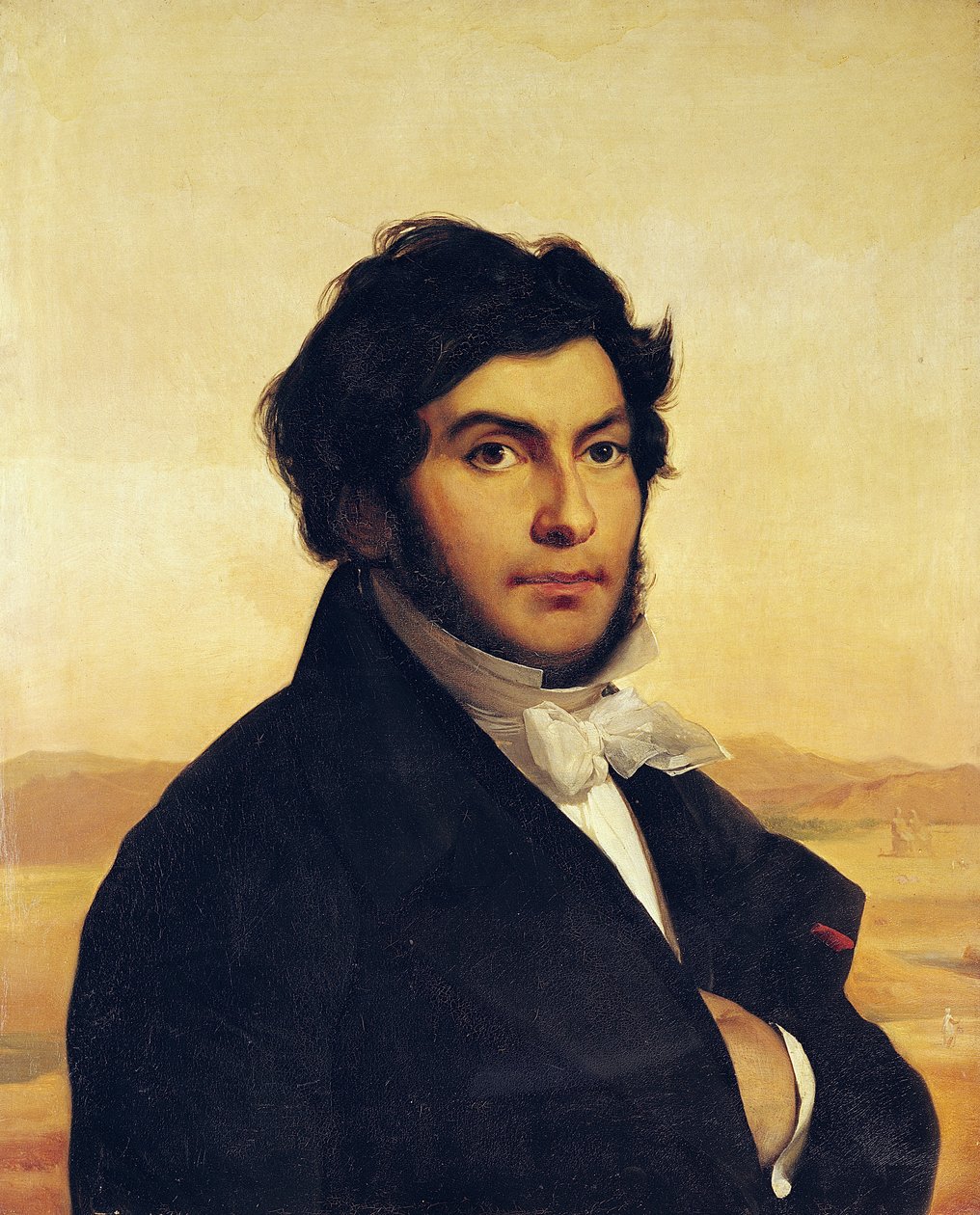 Jean-Francois Champollion（1790-1832）1831年的肖像 作者 利昂·科尼耶