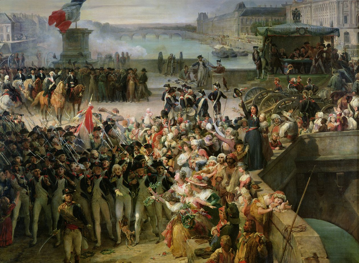 巴黎国民党于1792年9月离开加入陆军，第1833-36节（详情为34104） 作者 利昂·科尼耶