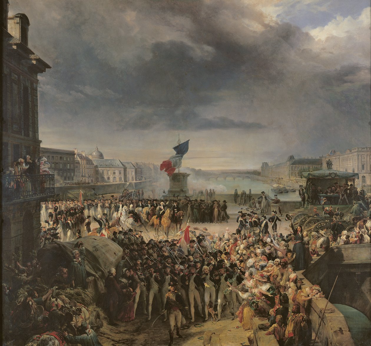 巴黎国民党于1792年9月离开加入军队，即1833-36 作者 利昂·科尼耶