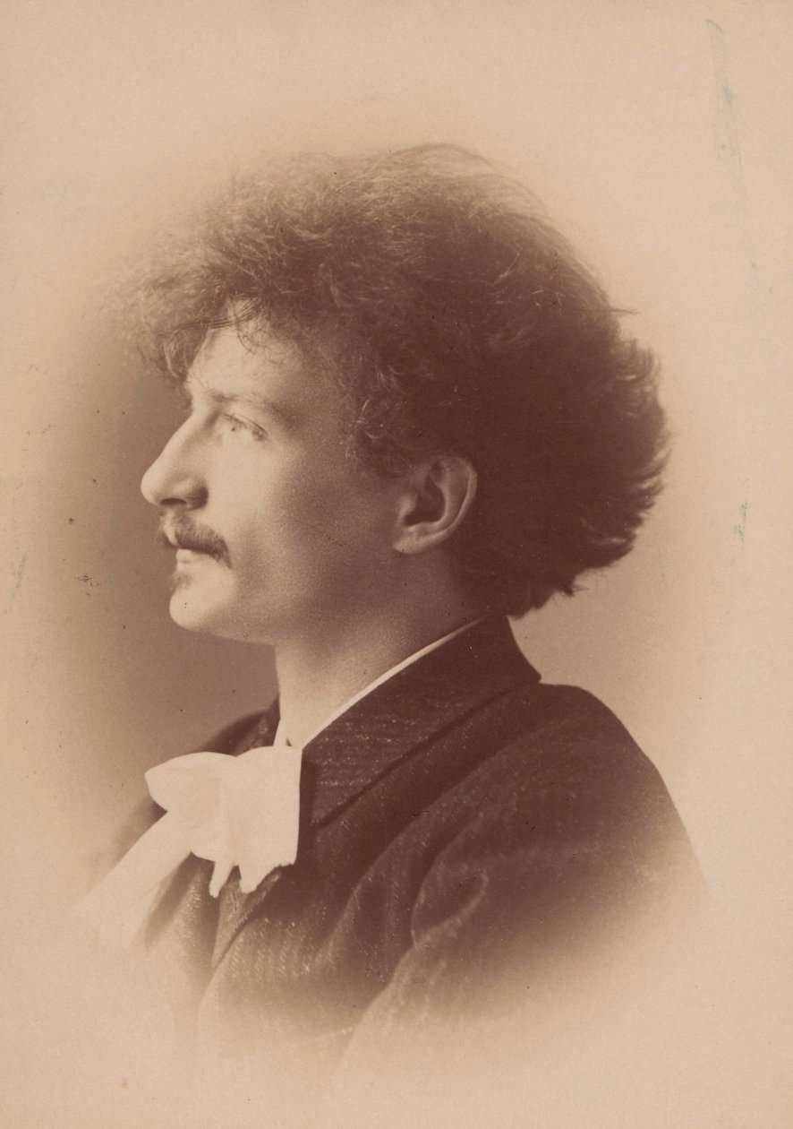 作曲家伊格纳西-扬-帕德莱夫斯基的肖像，1860-1941年，1890年。 作者 伦敦。摄影工作室 Elliott and Fry